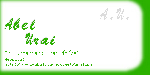 abel urai business card